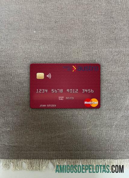 Equador Banco Del Austro Mastercard Photolook Front exemplo